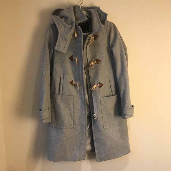 J. Crew Jackets & Blazers - JCrew grey wool long coat size 2